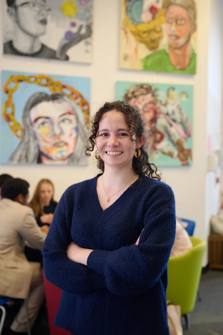 student smiling