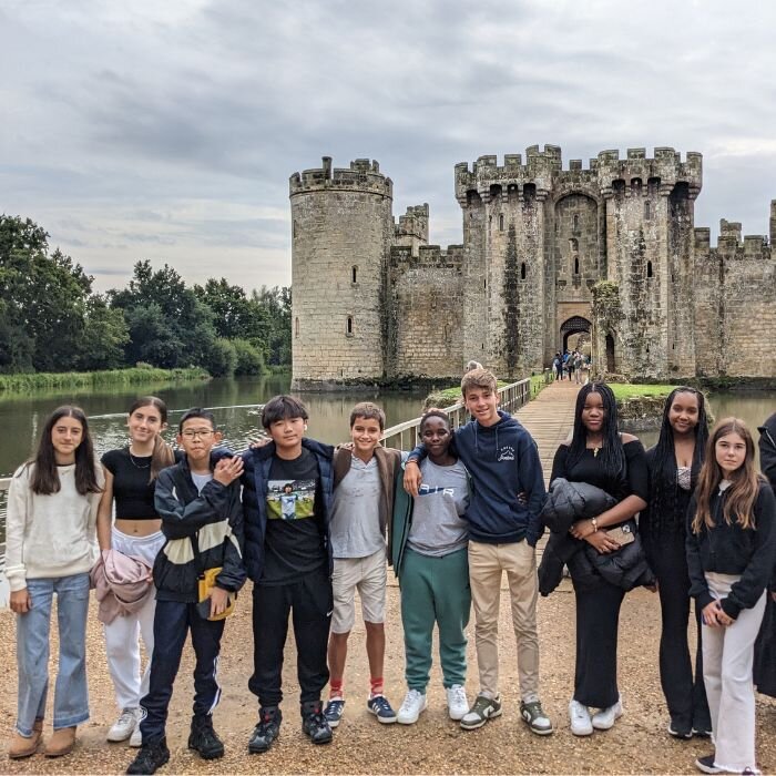 students during school trip
