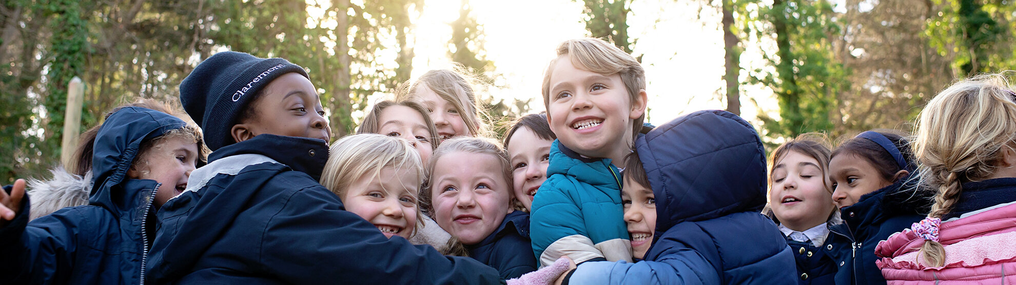 students hugging each other