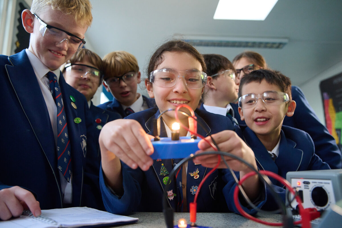 students during a lesson